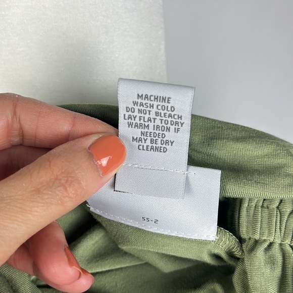 Soft Surroundings Trapeze Timely Turtleneck Green Tunic Top Womens Size L Whimsy - Picture 12 of 14